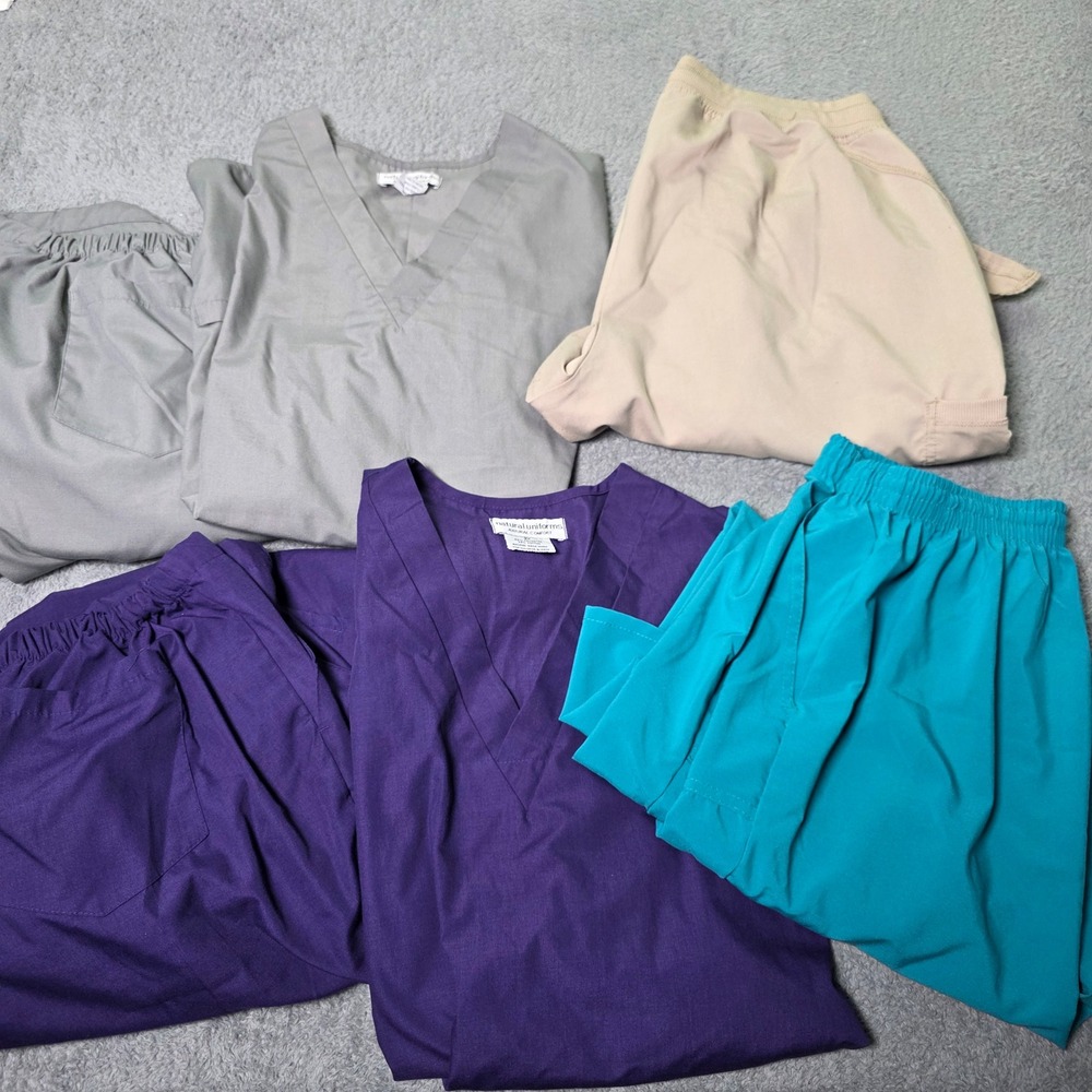 Natural Uniforms Scrubstar Scrubaid Womens 2XL XL Scrubs Bundle Multiple Colors